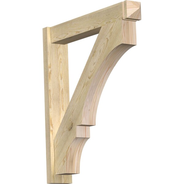 Ekena Millwork Balboa Arts & Crafts Rough Sawn Outlooker, Douglas Fir, 6"W x 34"D x 38"H OUT06X34X38BOA03RDF - main
